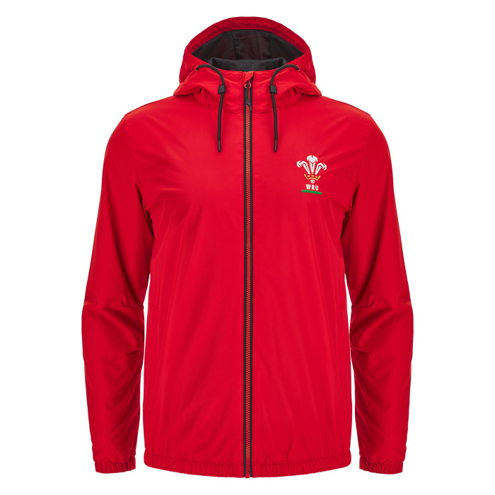 Welsh Rugby Essentials Shower Jacket - Red - Mens | WRU Store