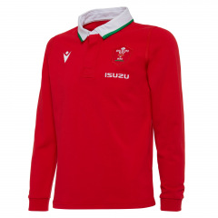 Replica Welsh Rugby 2020/21 long-sleeved children's cotton home shirt