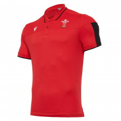 Welsh Rugby 2020/21 red polo shirt