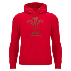 Welsh Rugby Iconic Logo Graphic Hoodie - Red - Womens