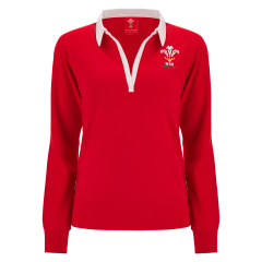 Welsh Rugby Iconic Rugby Shirt - Red - Womens