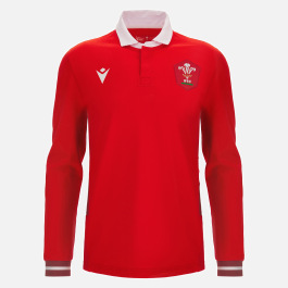 Welsh Rugby 2023/24 long sleeve home cotton shirt
